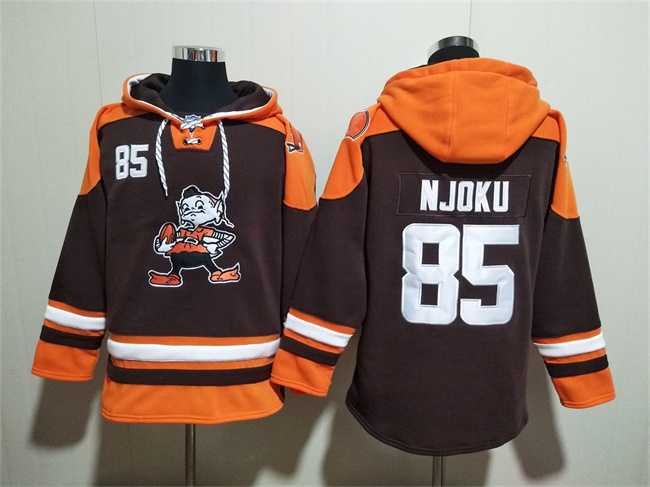 Men's Cleveland Browns #85 David Njoku Brown Ageless Must-Have Lace-Up Pullover Hoodie,We sell and wholesale Men's Cleveland Browns #85 David Njoku Brown Ageless Must-Have Lace-Up Pullover Hoodie on line form chian!